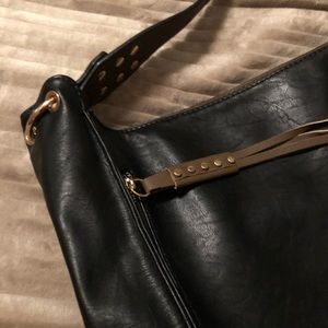 Black hobo style purse